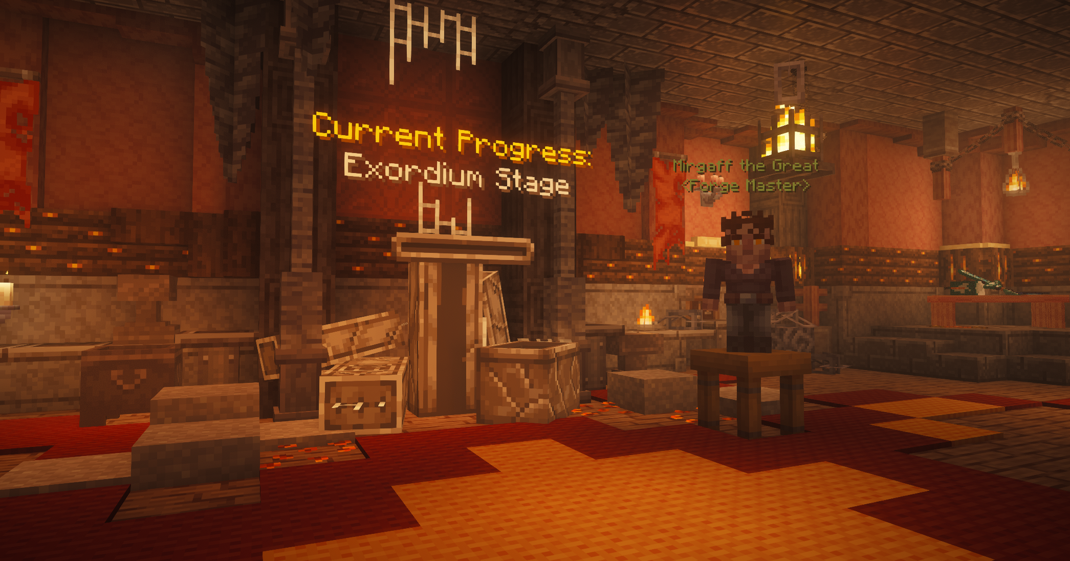 Exordium Stage forge progression area